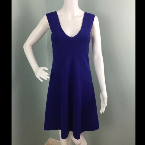 The Reiss Archive Royal Blue Jamie Knitted Dress 4 - Picture 6 of 15